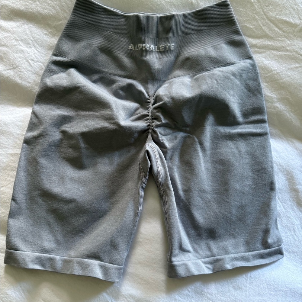 Alphalete Gray Women's Amplify Biker Shorts